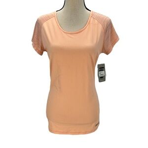 Bench Short Sleeve Sheer Shoulder T-Shirt - Orange - size Small